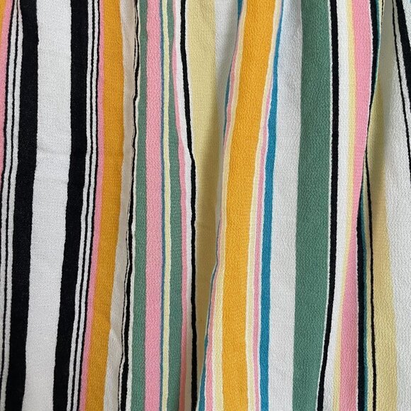 Torrid Multi Stripe Off-Shoulder cropped Gauze Top size large crop top - Picture 5 of 10